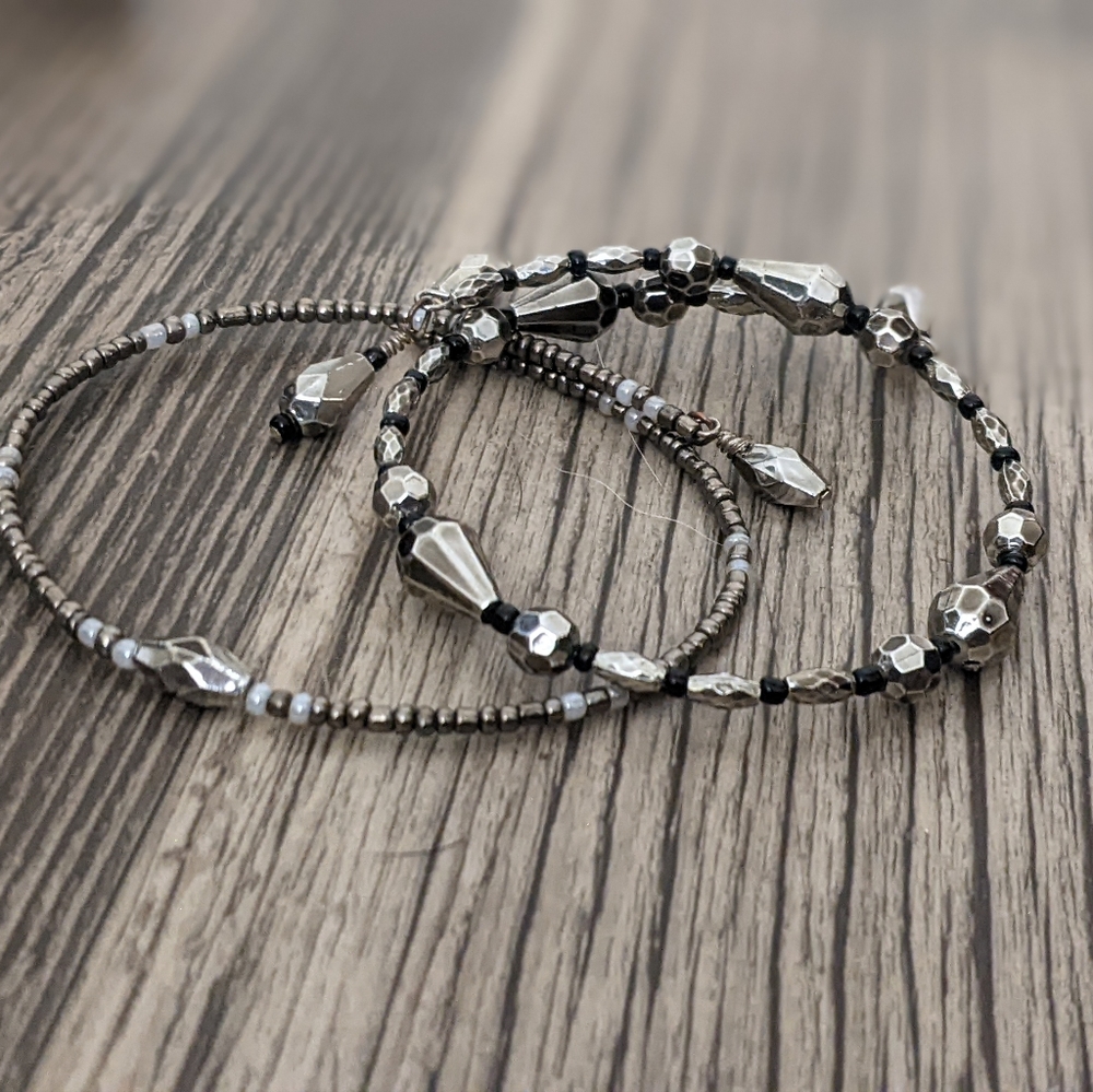 Handmade Silver Beaded Bracelets